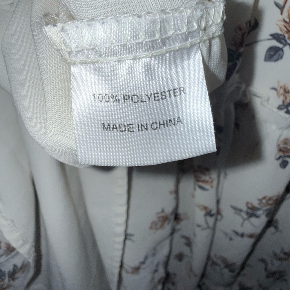 JESSAKAE The Wandering Willoughby Tiered Smocked Midi Dress in Cream Size L - Picture 8 of 12